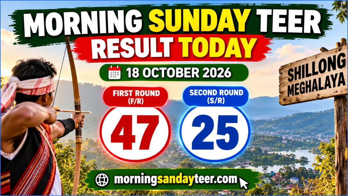 Morning Sunday Teer Result Today: Shillong Numbers for 18 October